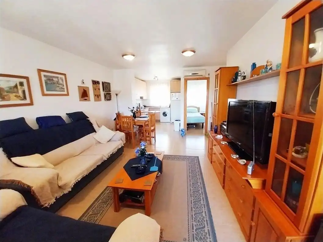 Sala de estar de Apartamento en venta en Mazarrón con Aire acondicionado, Jardín privado y Terraza