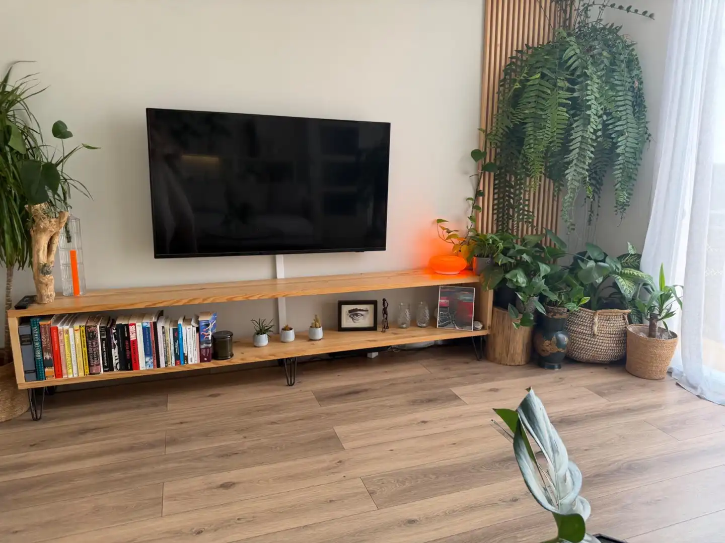 Wohnzimmer von Dachboden zum Verkauf in Mataró mit Klimaanlage, Heizung und Parkett