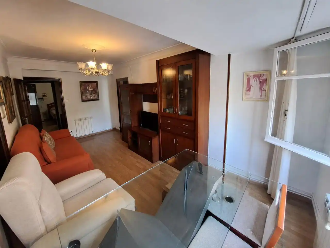 Sala de estar de Piso en venta en Zaragoza con Calefacción, Parquet y Terraza