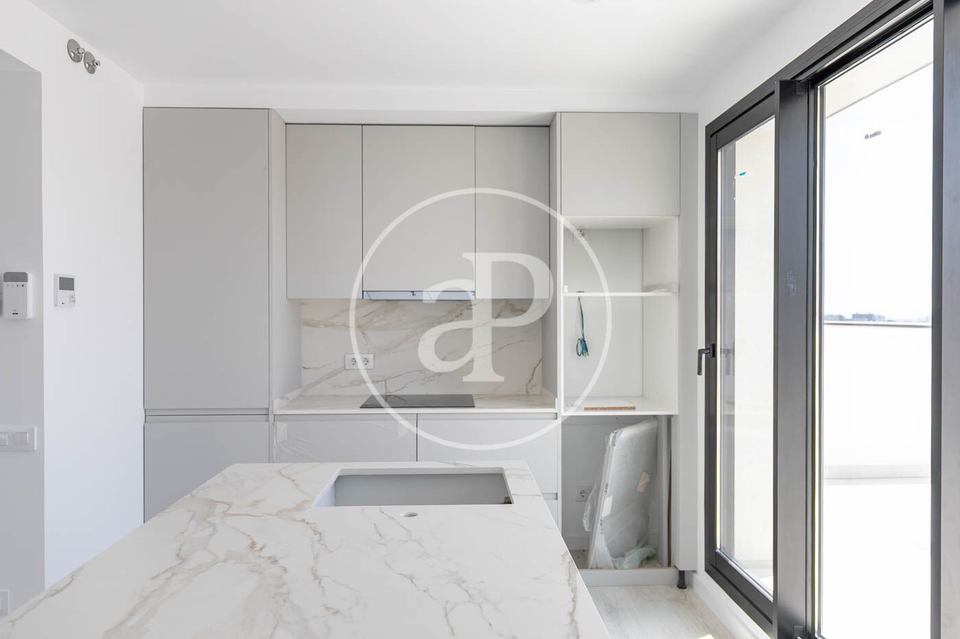 Kitchen of Flat for sale in  Barcelona Capital  with Air Conditioner, Heating and Terrace