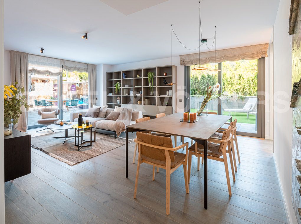 Sala d'estar de Apartament en venda en Esplugues de Llobregat amb Aire condicionat, Calefacció i Terrassa