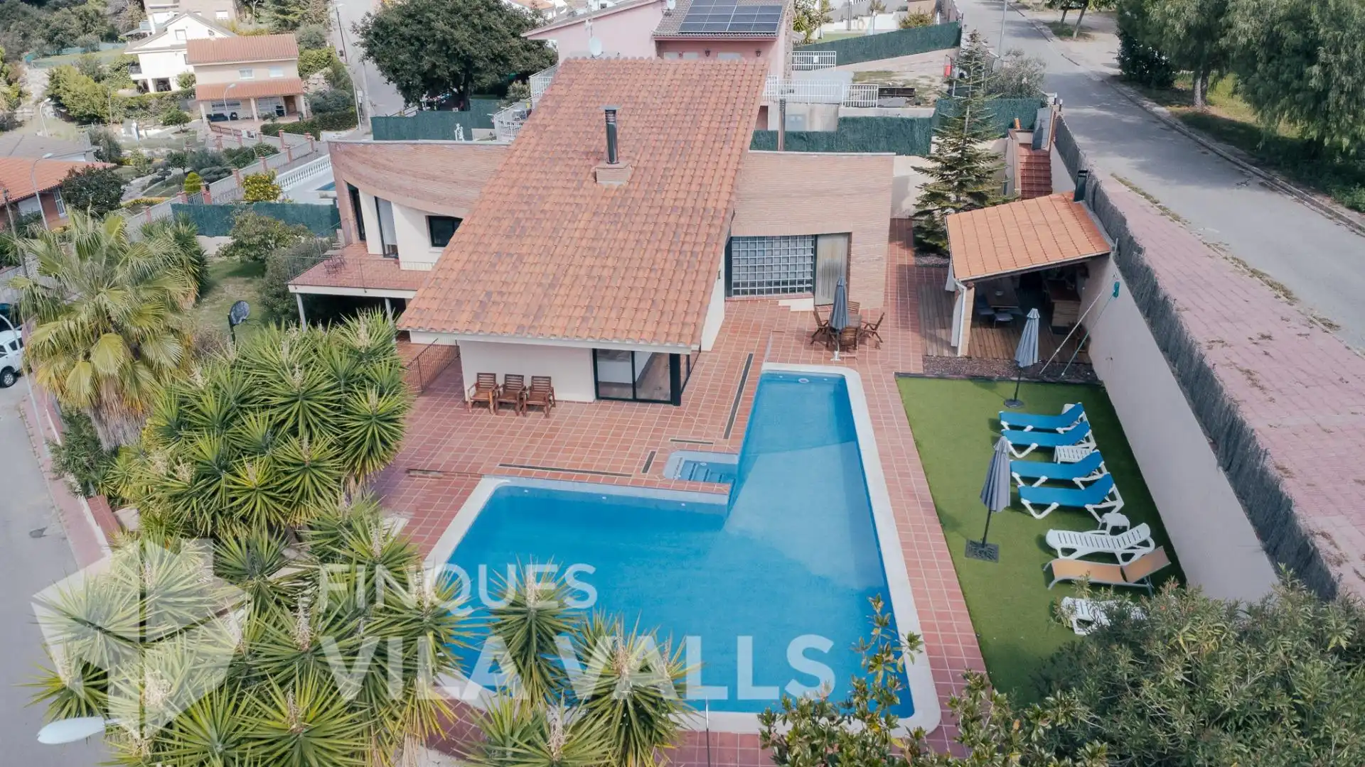 Vista exterior de Casa o chalet en venta en Caldes de Montbui con Aire acondicionado, Calefacción y Jardín privado