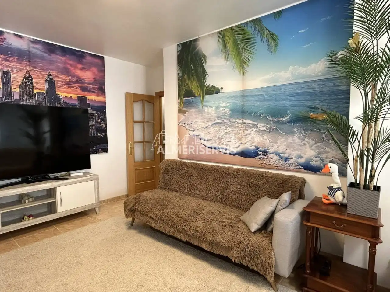Sala de estar de Piso en venta en Roquetas de Mar