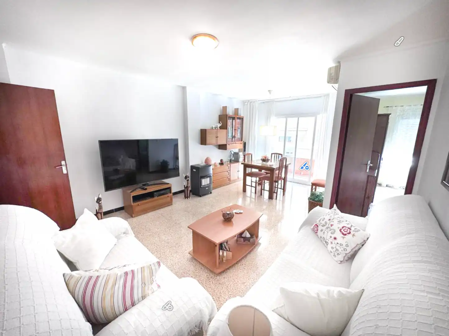 Living room of Flat for sale in  Palma de Mallorca  with Air Conditioner, Heating and Terrace