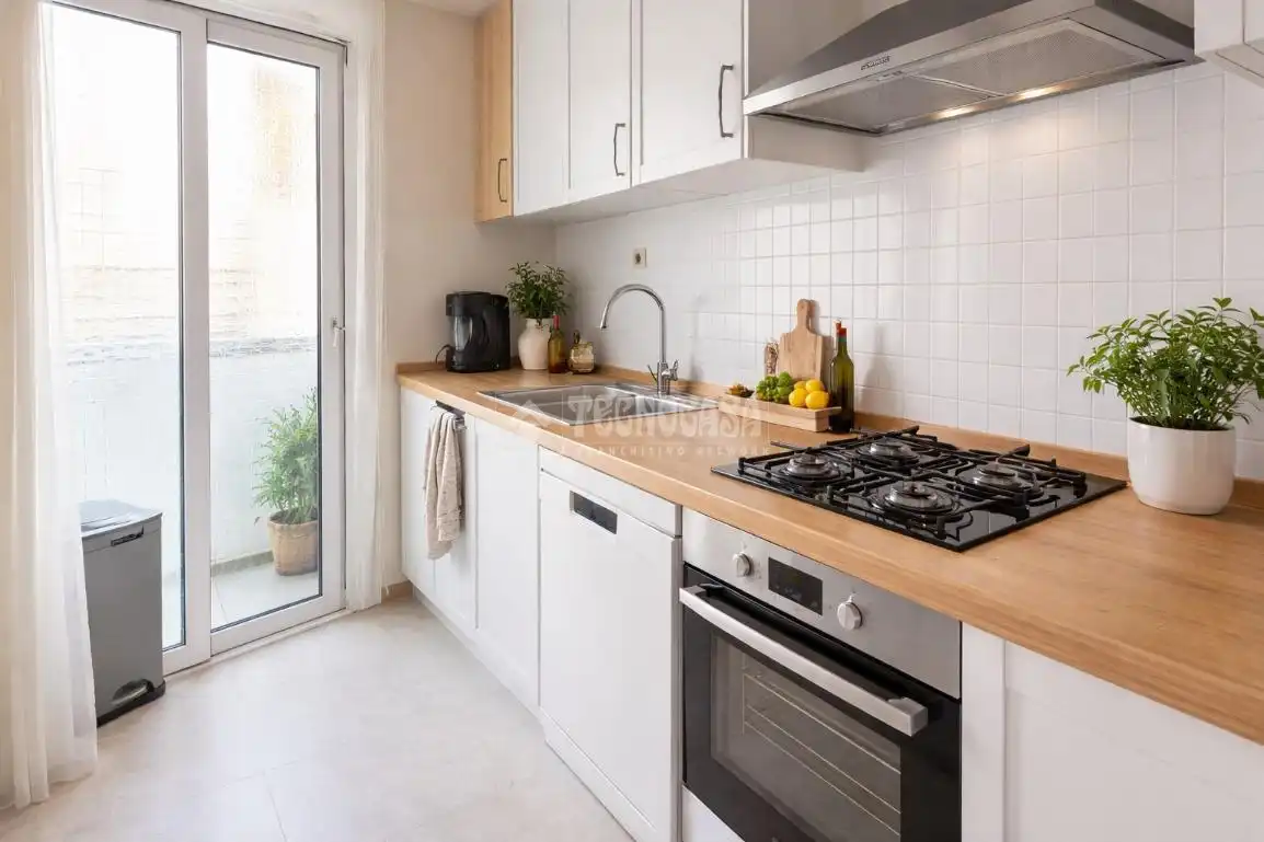 Kitchen of Flat for sale in Barcelona  with Air Conditioner and Heating