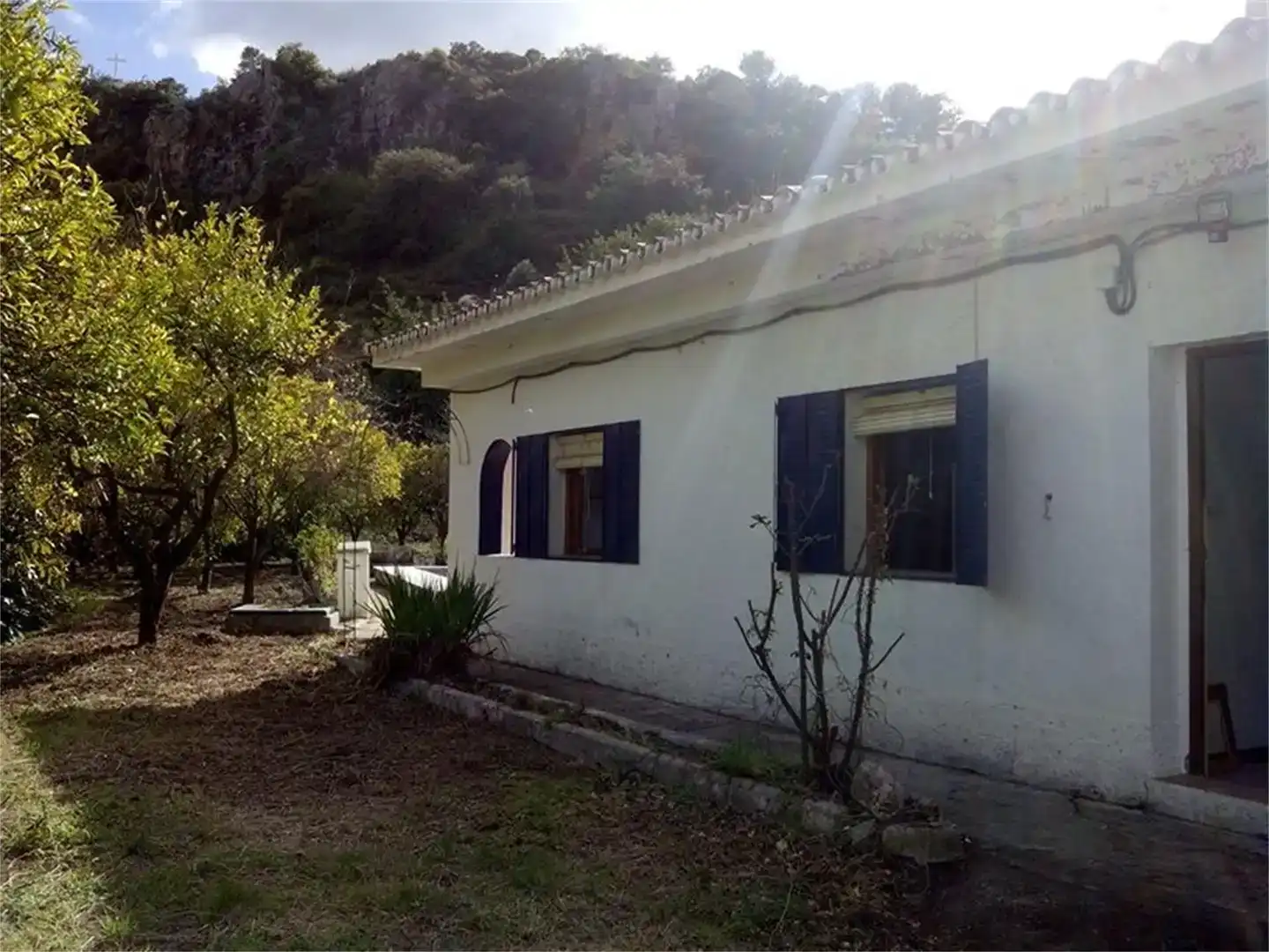 Vista exterior de Casa o chalet en venta en Alozaina con Jardín privado, Piscina y Amueblado