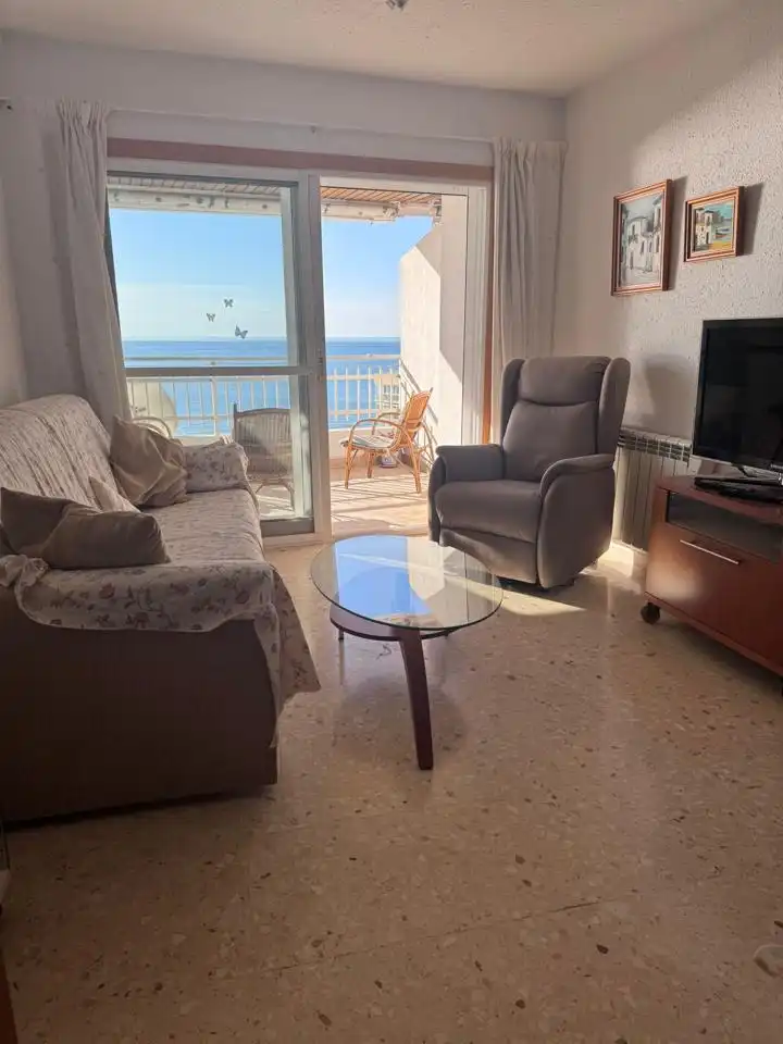 Sala de estar de Apartamento en venta en Cullera con Terraza, Amueblado y Sauna