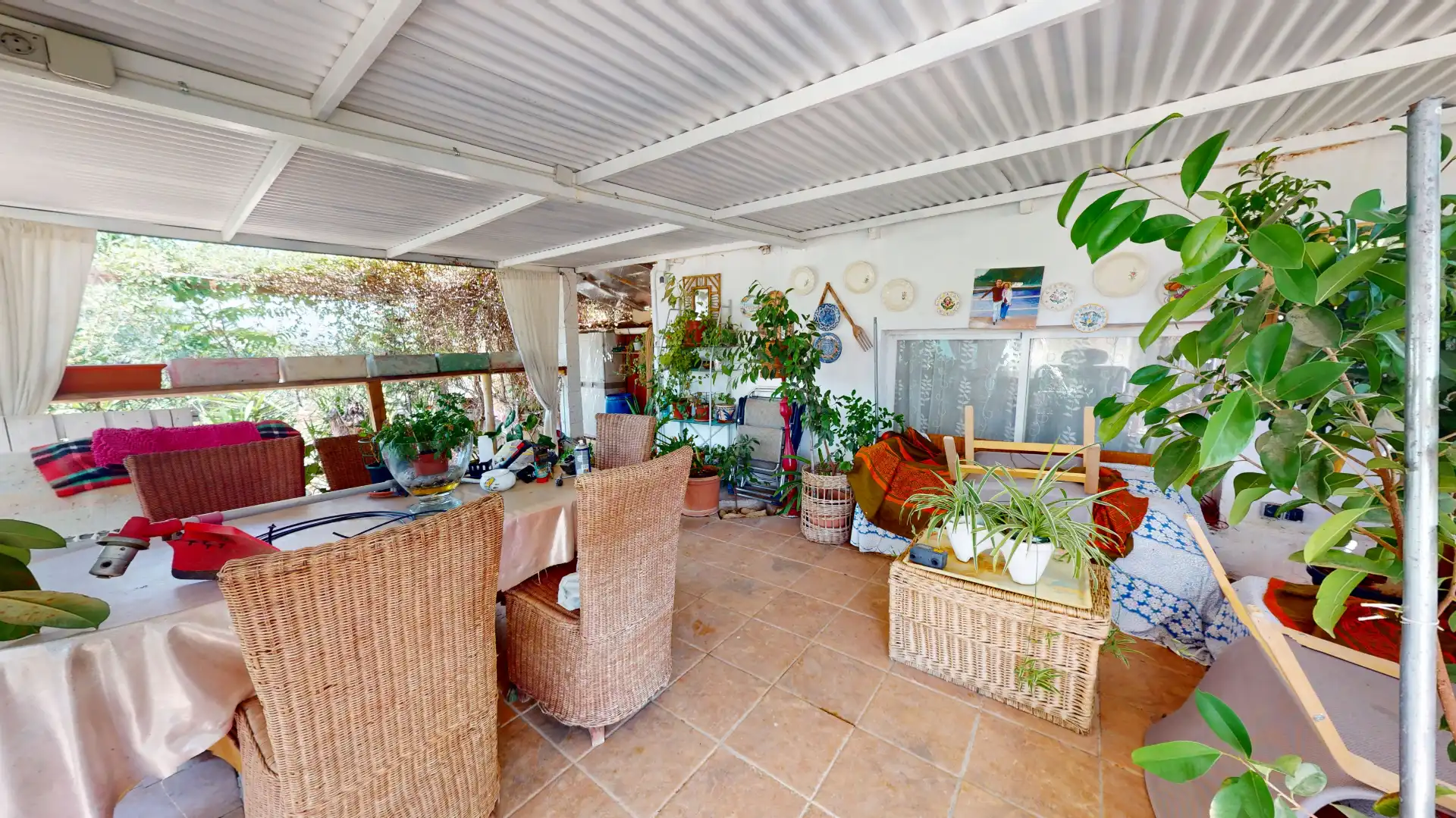 Terrassa de Casa o xalet en venda en Biar amb Aire condicionat, Jardí privat i Piscina