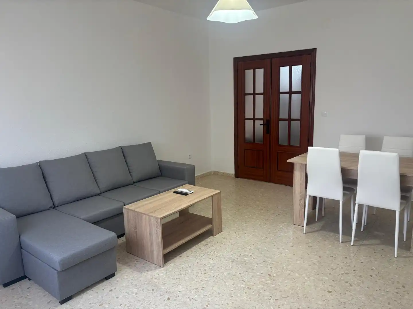 Sala d'estar de Pis de lloguer en Almendralejo amb Aire condicionat, Moblat i Forn