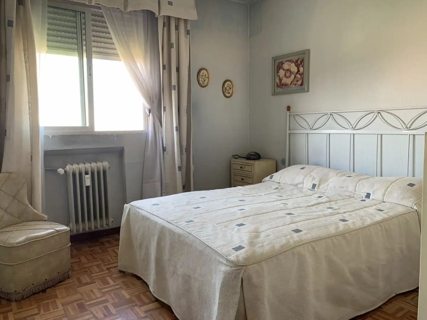 Schlafzimmer von Wohnung zum Verkauf in Madrid mit Heizung, Parkett und Terrasse