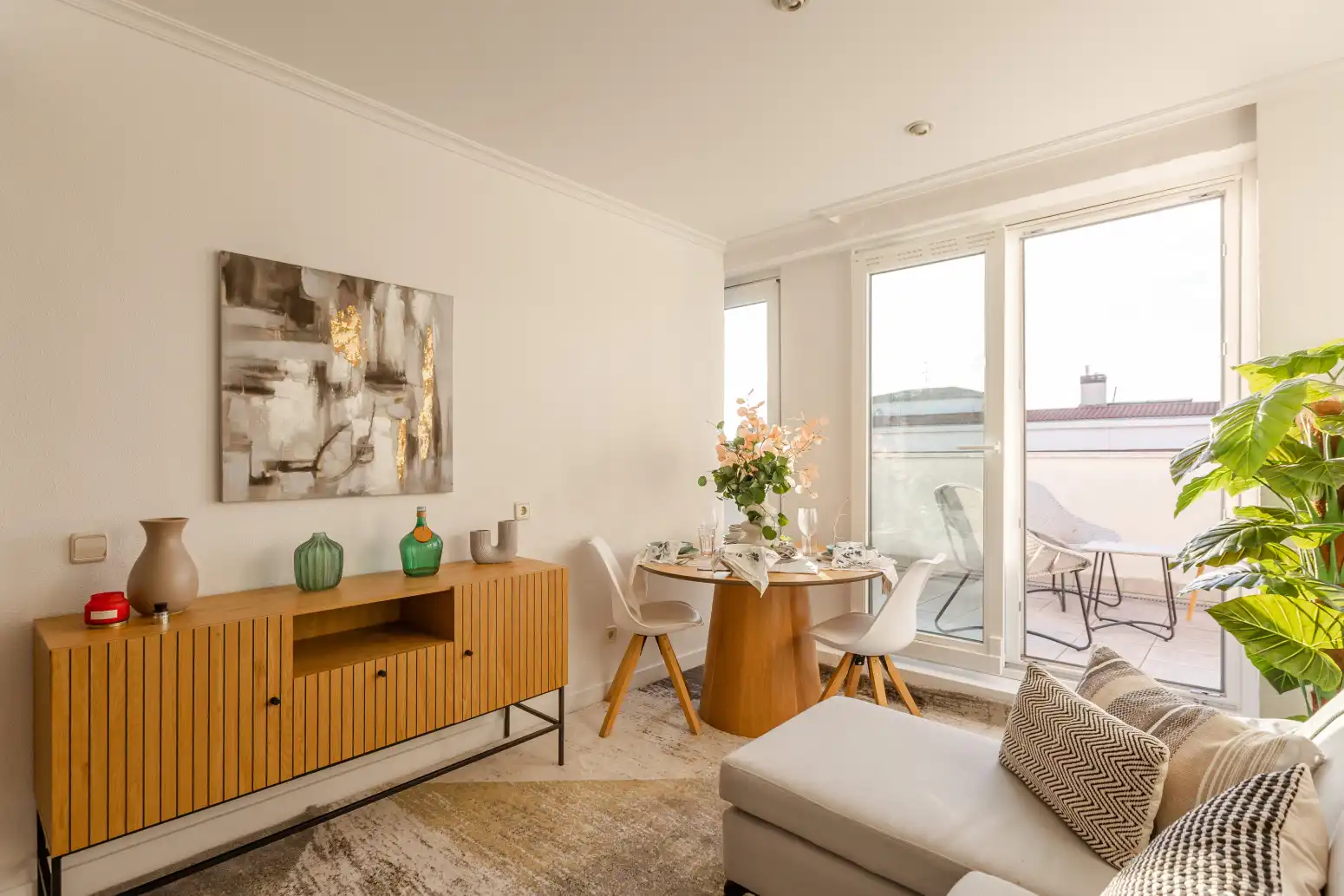 Dining room of Attic for sale in  Pamplona / Iruña  with Heating and Terrace
