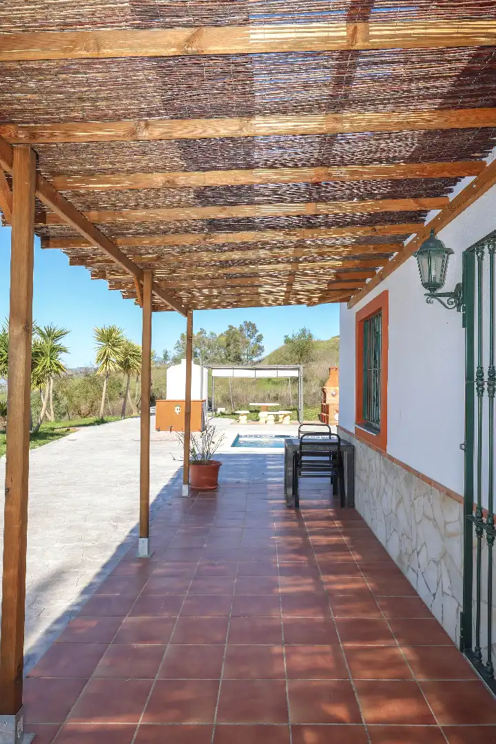 Terrasse von Haus oder Chalet zum Verkauf in Coín mit Klimaanlage, Privatgarten und Schwimmbad