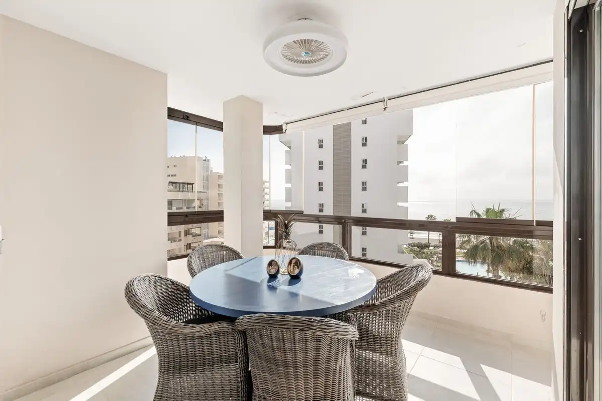 Terraza de Apartamento en venta en Torremolinos con Aire acondicionado, Amueblado y Piscina comunitaria