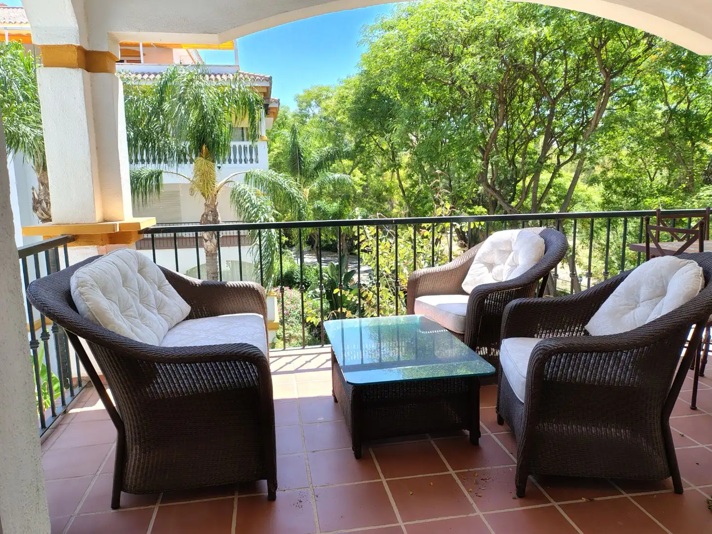 Terrasse von Wohnung zur Miete in Marbella mit Klimaanlage, Heizung und Terrasse