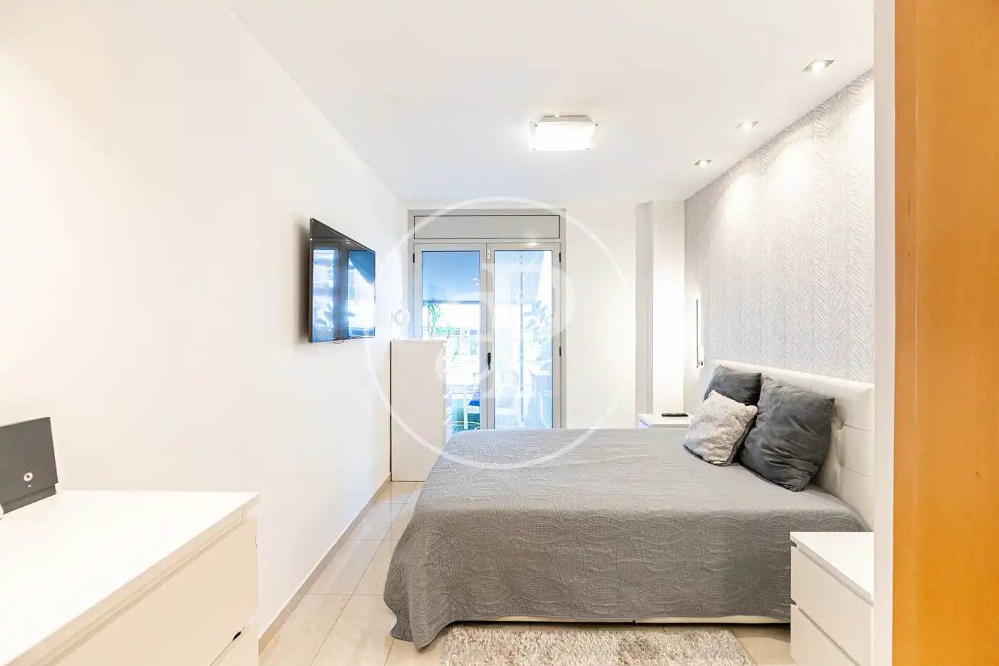 Bedroom of Flat for rent in Badalona  with Air Conditioner, Heating and Terrace