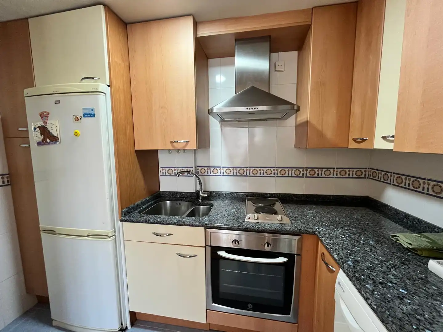 Cuina de Apartament de lloguer en Burgos amb Calefacció, Parquet i Moblat