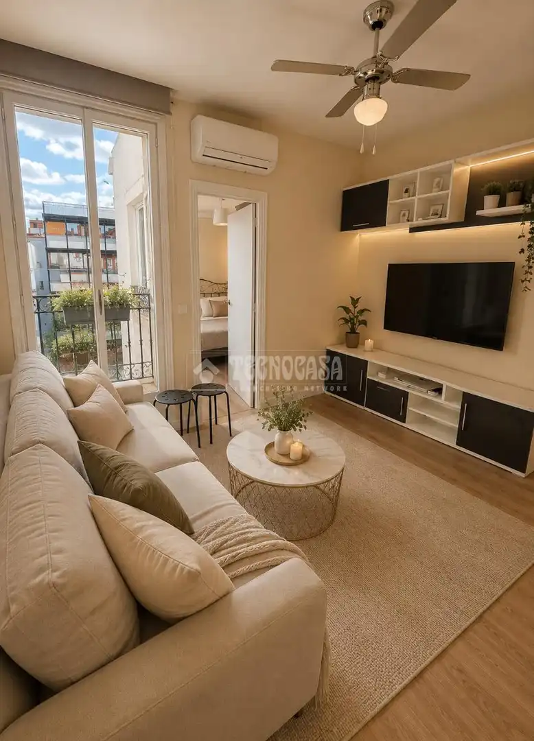 Living room of Flat for sale in Madrid  with Air Conditioner