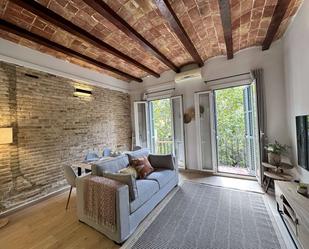 Sala d'estar de Apartament per a compartir en  Barcelona Capital amb Aire condicionat i Terrassa