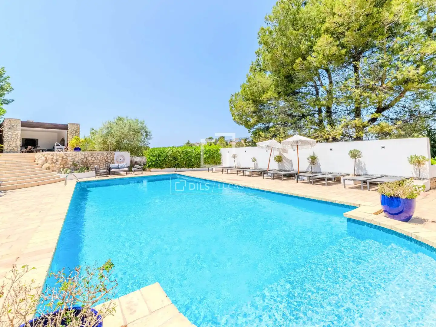 Piscina de Finca rústica en venta en Canyelles con Aire acondicionado, Calefacción y Jardín privado