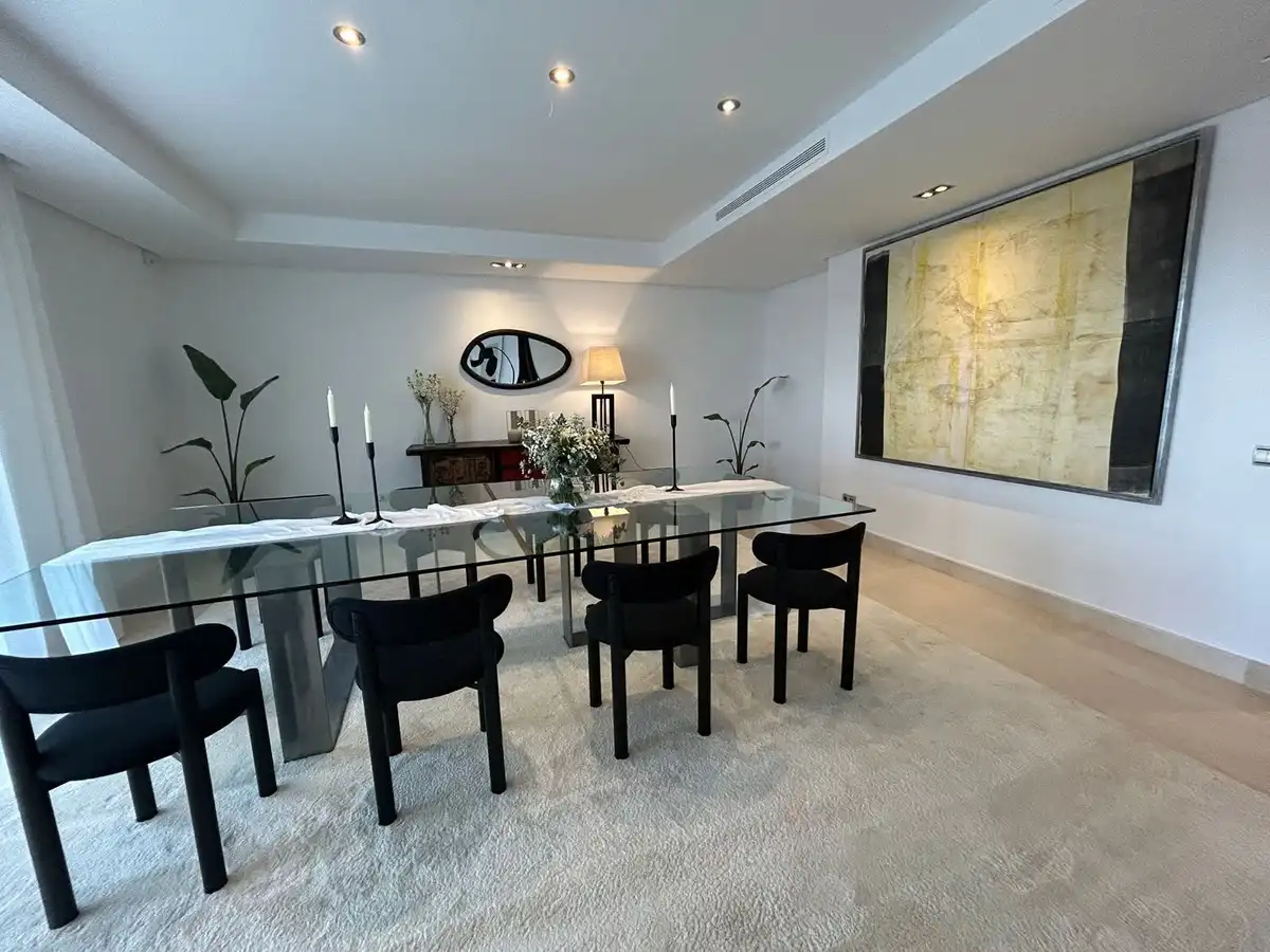 Dining room of Duplexes for rent in Marbella  with Air Conditioner, Terrace and Furnished