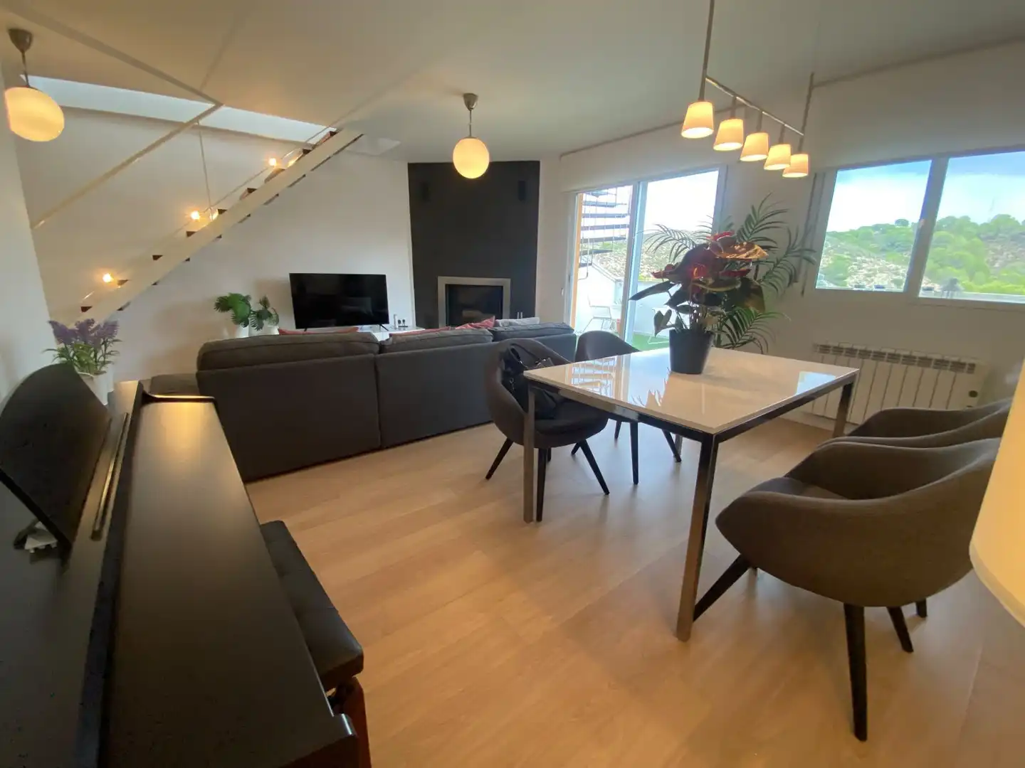 Wohnzimmer von Dachboden zum Verkauf in Molina de Segura mit Klimaanlage, Heizung und Terrasse