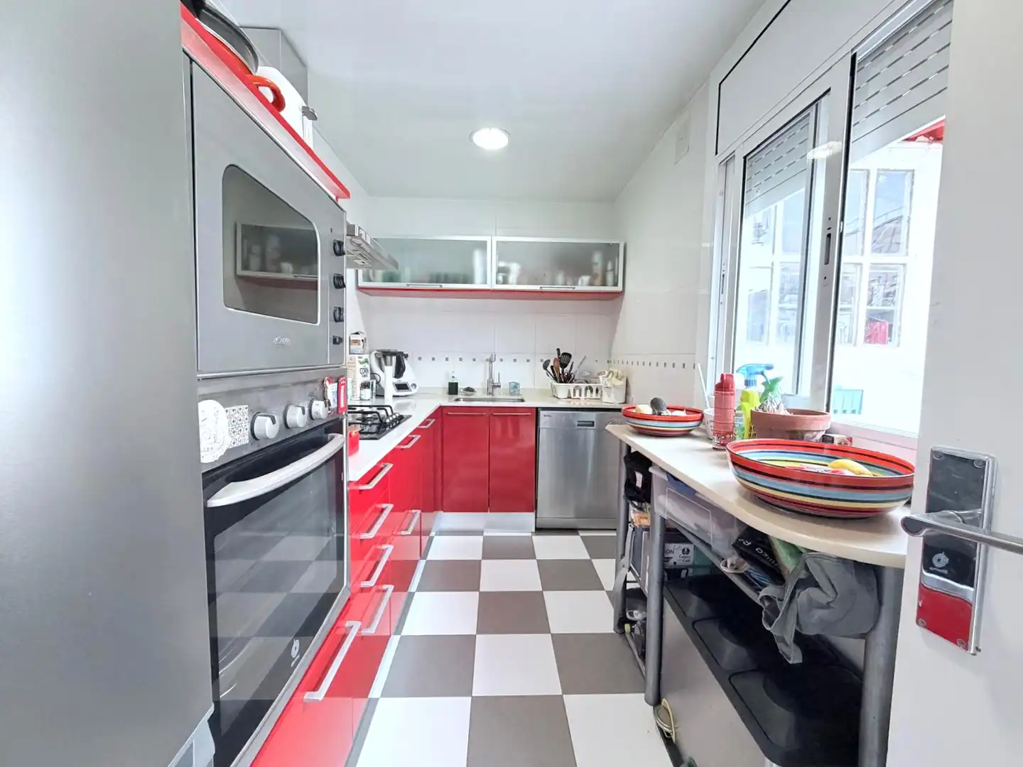 Küche von Wohnung zum Verkauf in Terrassa mit Parkett und Terrasse