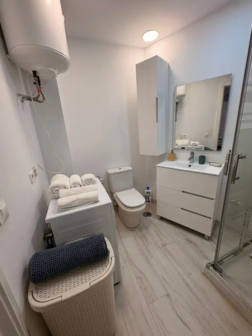 Bathroom of Flat for rent in Torremolinos  with Air Conditioner, Heating and Terrace