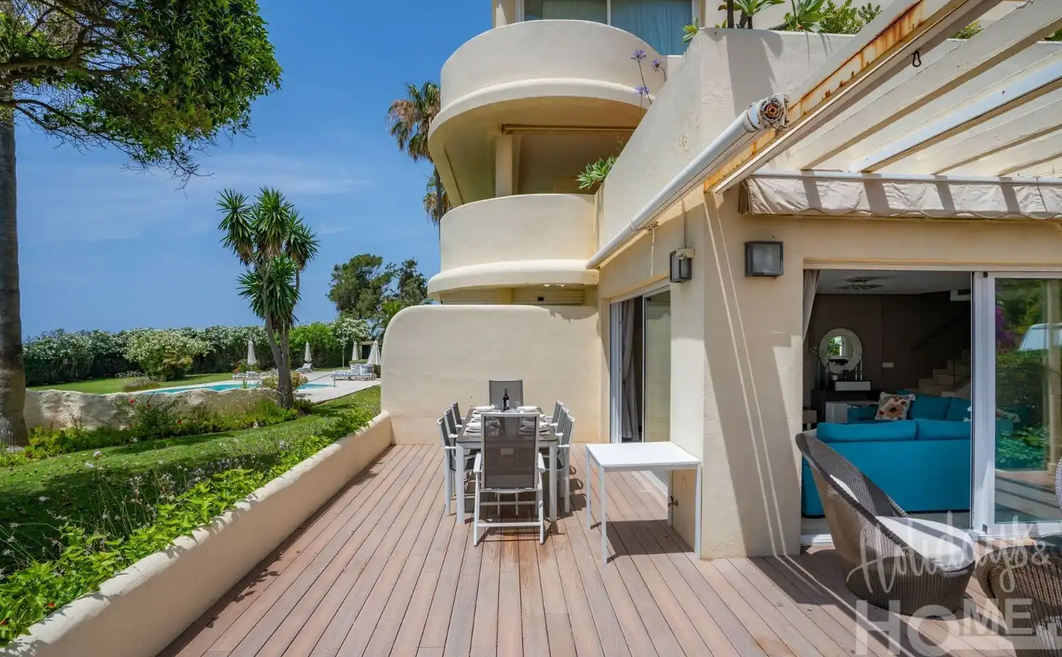 Terrassa de Pis de lloguer en Marbella amb Aire condicionat, Jardí privat i Terrassa