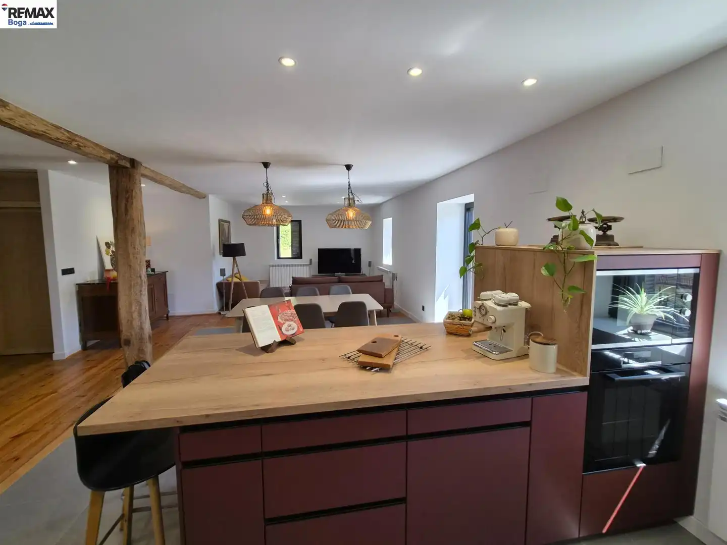 Cuina de Casa o xalet en venda en Berastegi amb Calefacció, Jardí privat i Terrassa