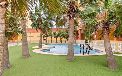 Swimming pool of Flat for sale in Roquetas de Mar  with Air Conditioner, Private garden and Terrace