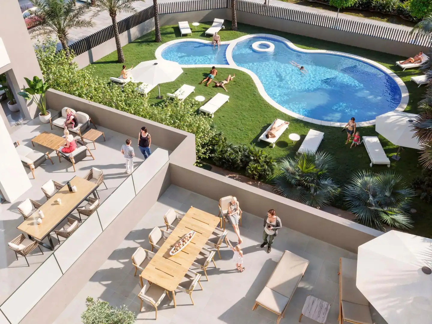 Piscina de Apartamento en venta en Tavernes de la Valldigna con Terraza, Balcón y Piscina comunitaria