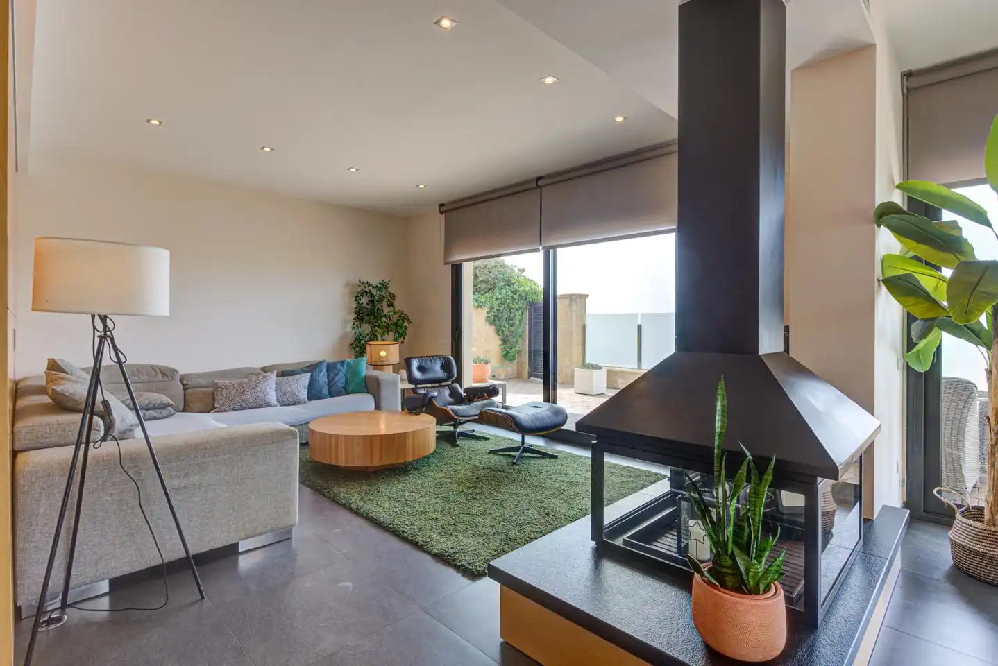 Wohnzimmer von Haus oder Chalet zum Verkauf in Castelldefels mit Klimaanlage, Heizung und Privatgarten