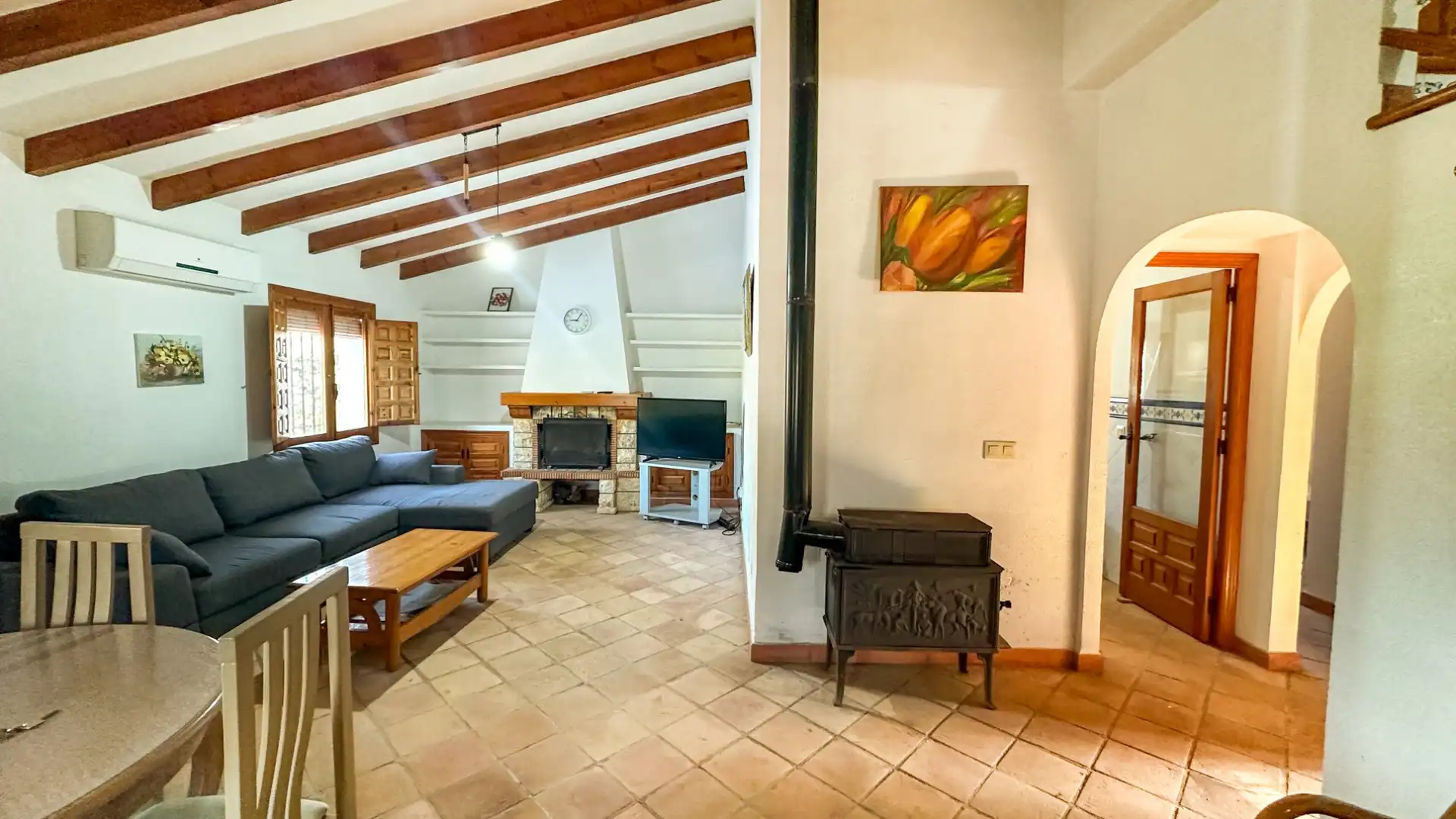 Living room of Houses for sale in Orihuela  with Air Conditioner, Swimming Pool and Furnished