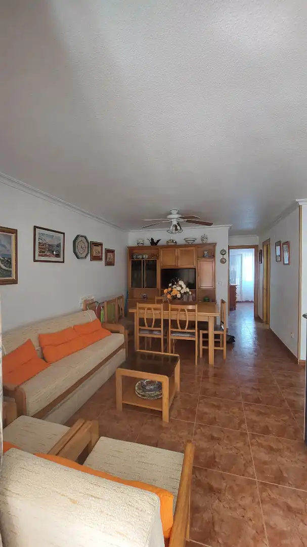 Sala d'estar de Apartament en venda en La Manga del Mar Menor amb Terrassa, Moblat i Forn