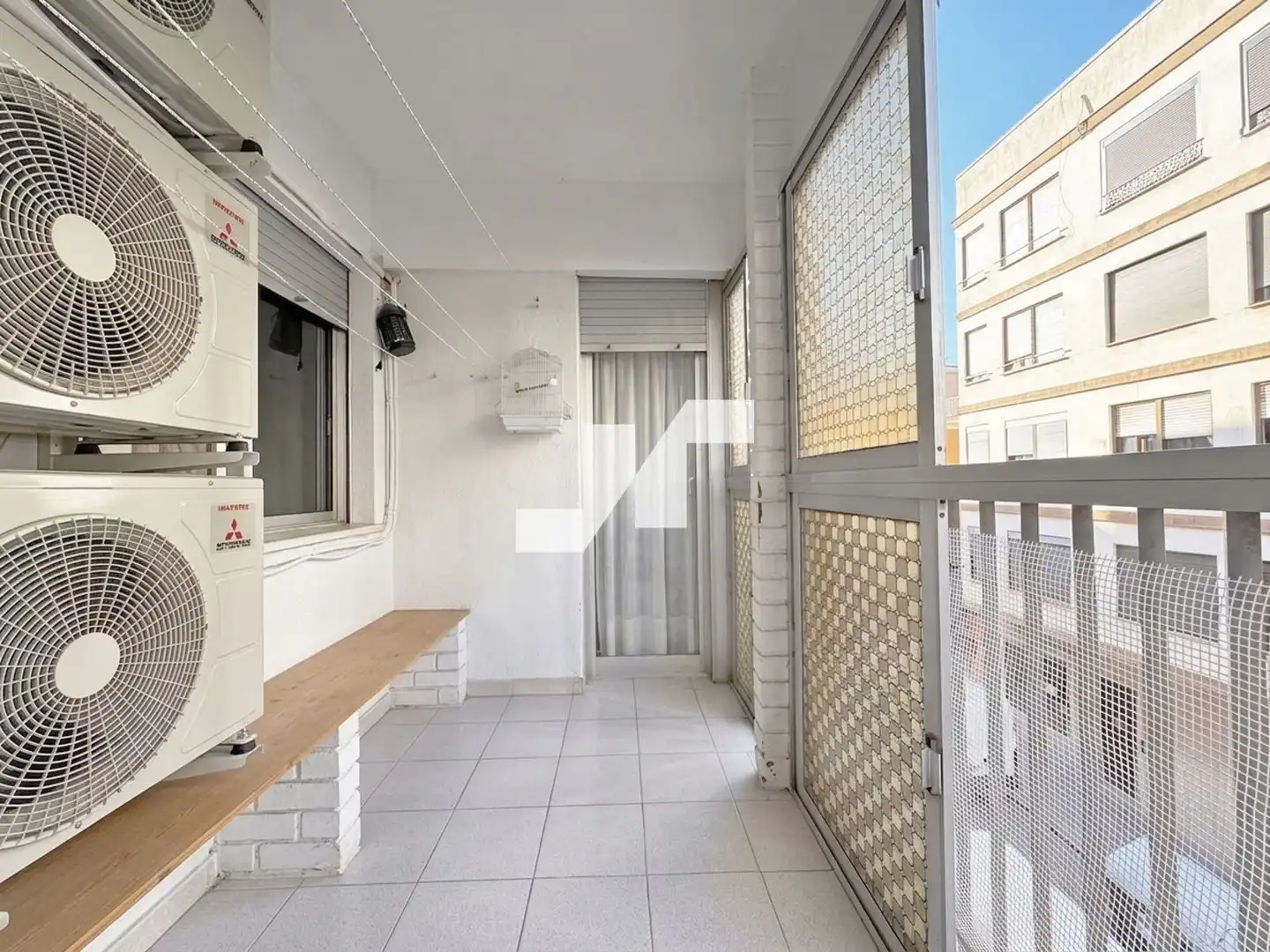 Balcony of Flat for sale in Burriana / Borriana  with Air Conditioner, Terrace and Storage room