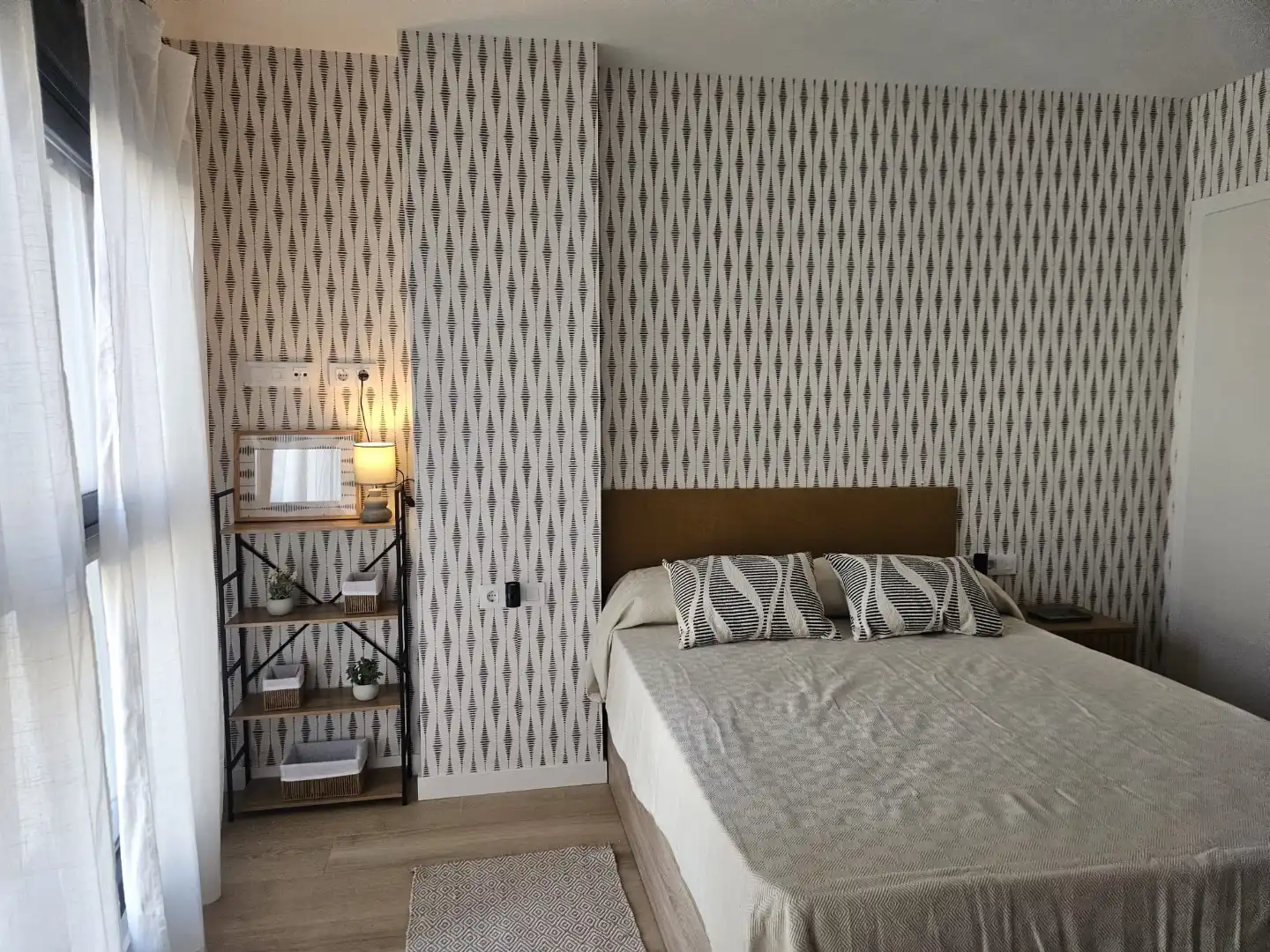 Schlafzimmer von Wohnung zur Miete in Sevilla mit Klimaanlage, Möbliert und Waschmaschine