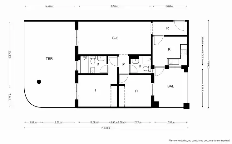 Appartement avec piscine à vendre à Urb Conjunto Edén Golf Riviera, imagen 28