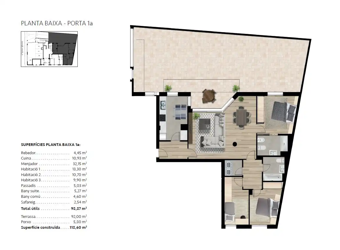 Planta baja en venta en Vilafranca del Penedès con Aire acondicionado, Calefacción y Parquet