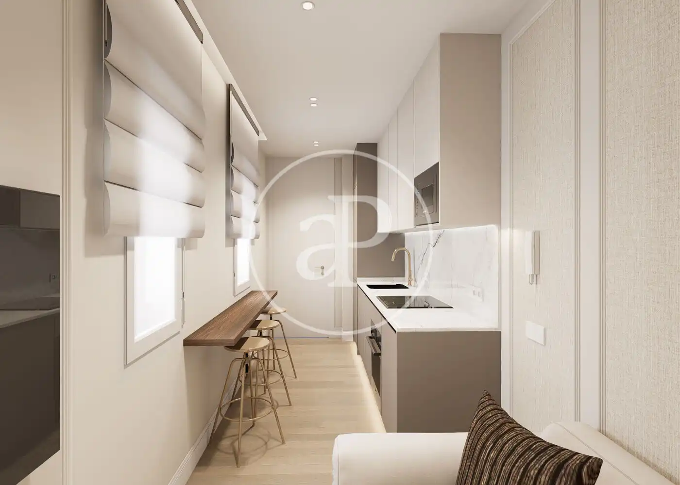 Kitchen of Flat for sale in Madrid  with Air Conditioner, Heating and Terrace