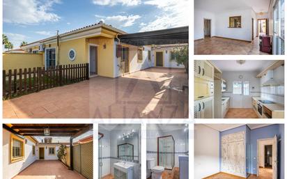 Exterior view of Single-family semi-detached for sale in Villanueva del Ariscal  with Air Conditioner, Heating and Private garden