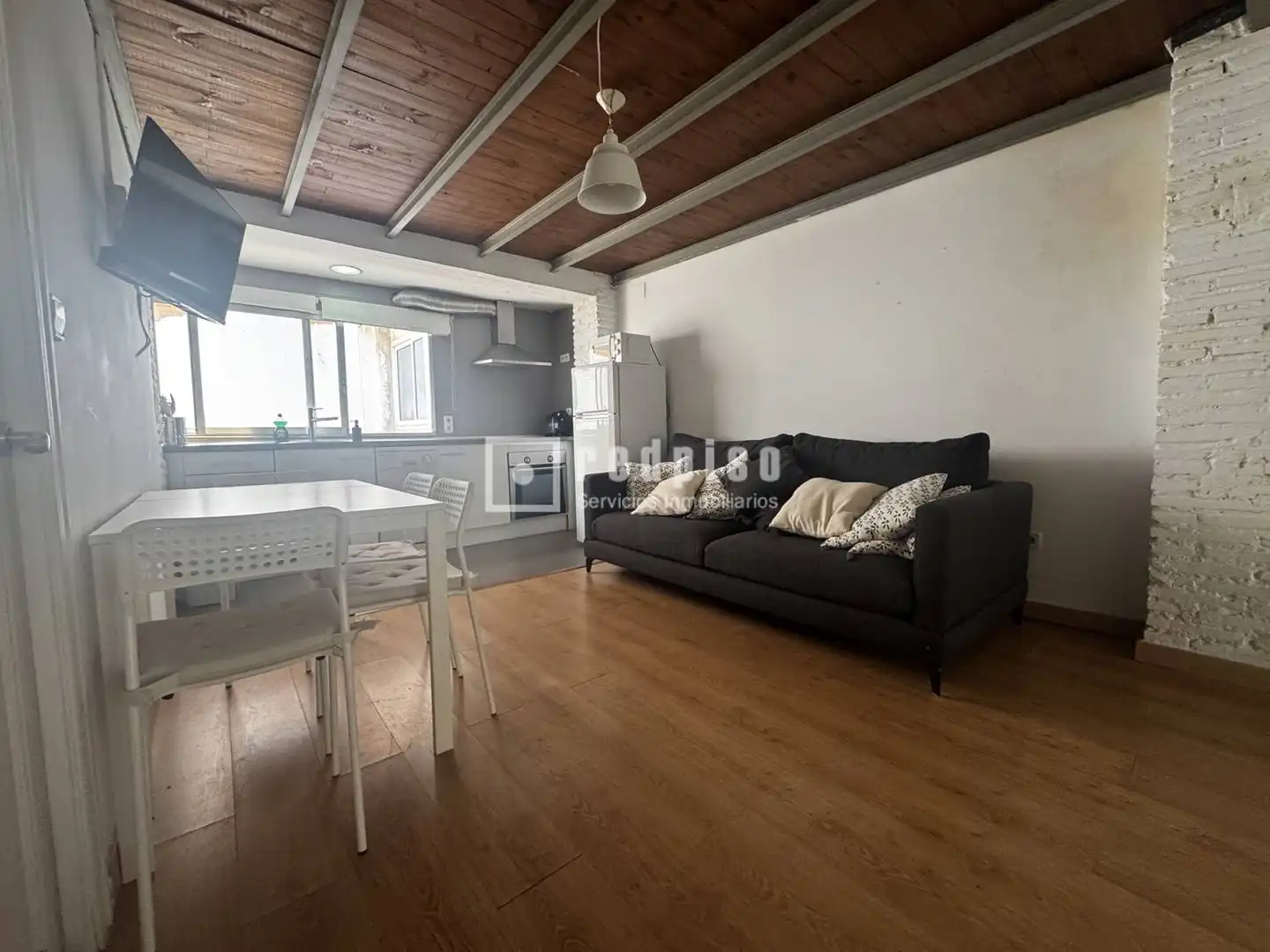 Sala de estar de Loft de alquiler en Valencia con Aire acondicionado, Terraza y Amueblado