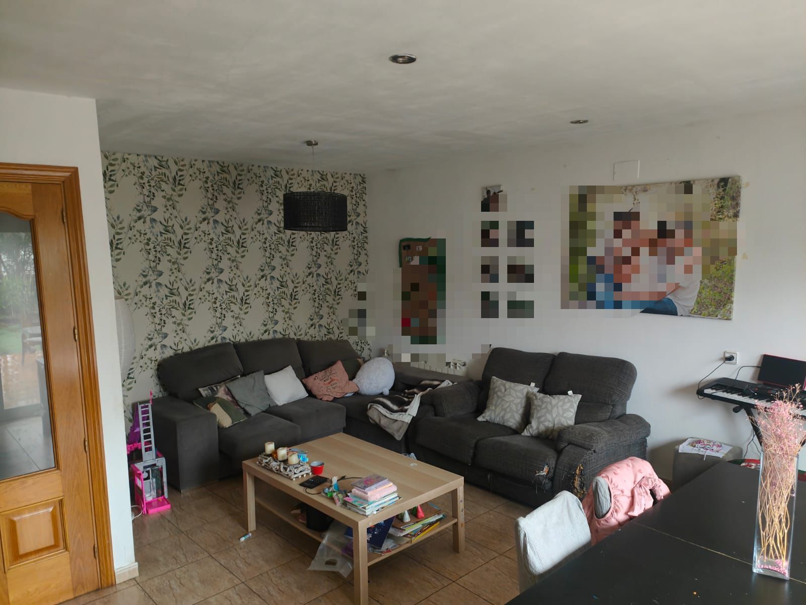 Living room of Single-family semi-detached for sale in Tona  with Heating, Private garden and Parquet flooring