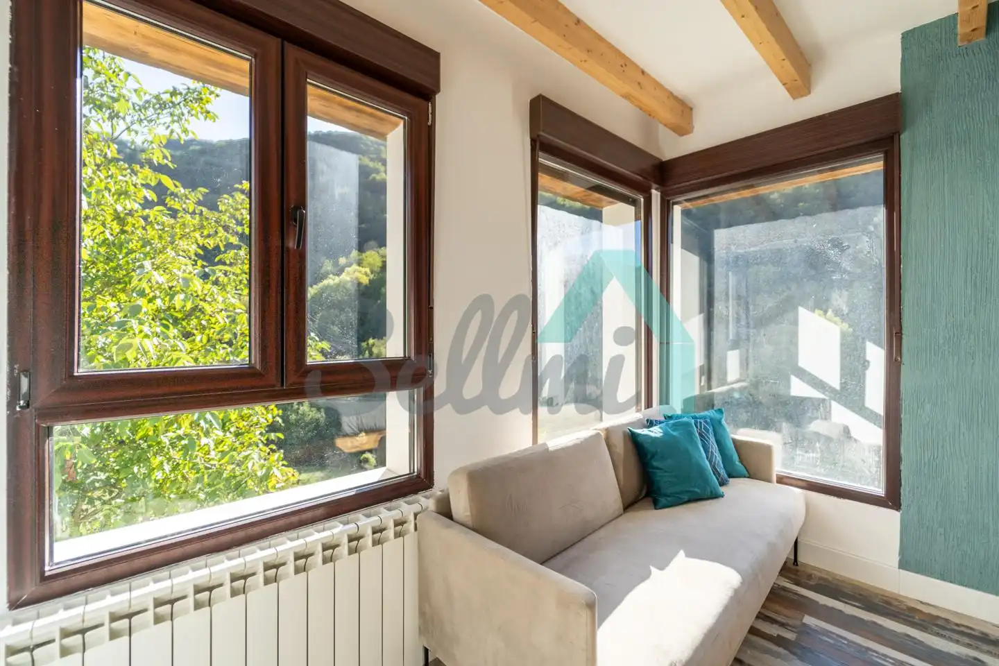 Terraza de Casa o chalet de alquiler en Mieres (Asturias) con Calefacción, Terraza y Amueblado
