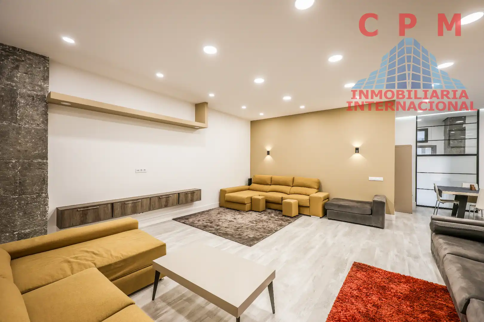 Living room of Flat for rent in Madrid  with Air Conditioner, Heating and Parquet flooring