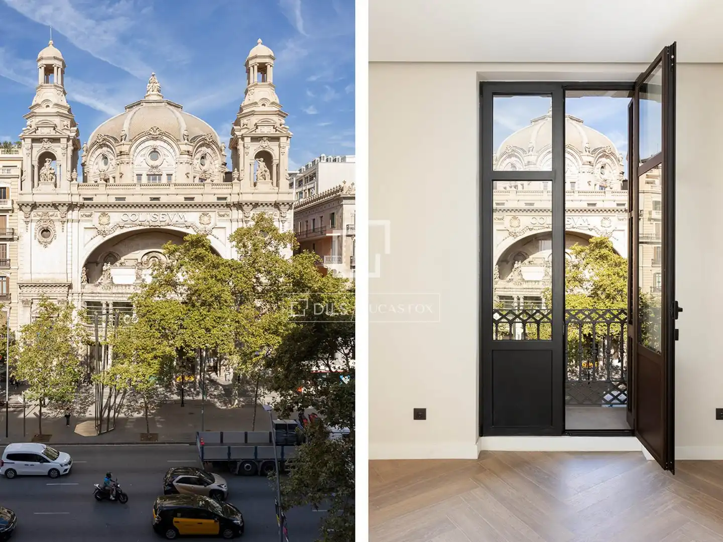Exterior view of Flat for sale in Barcelona  with Air Conditioner, Heating and Parquet flooring