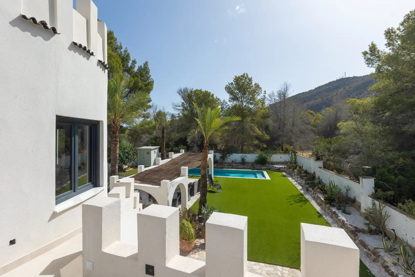 Garden of Houses for sale in Benidorm  with Air Conditioner, Heating and Private garden