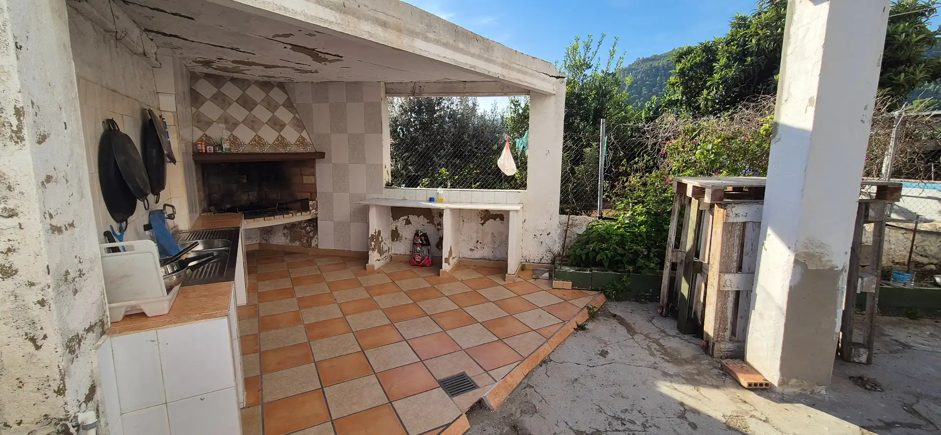 Terraza de Finca rústica en venta en Favara con Jardín privado, Terraza y Piscina