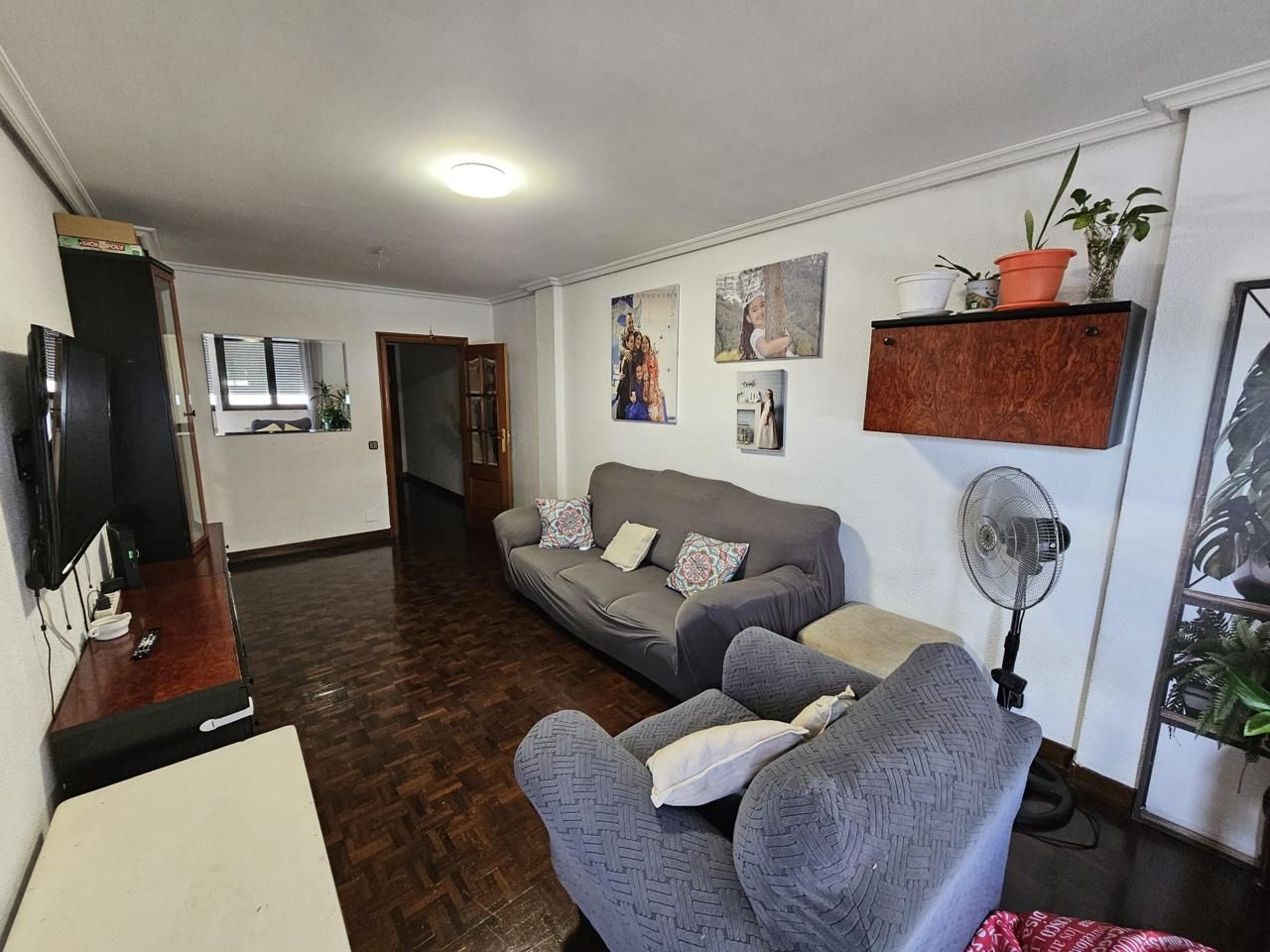 Sala de estar de Piso en venta en  Pamplona / Iruña con Calefacción, Terraza y Amueblado
