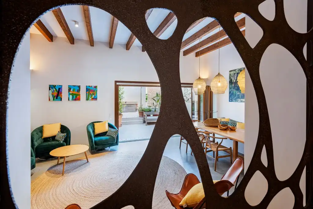 Dining room of Country homes for sale in Pollença  with Air Conditioner, Heating and Private garden