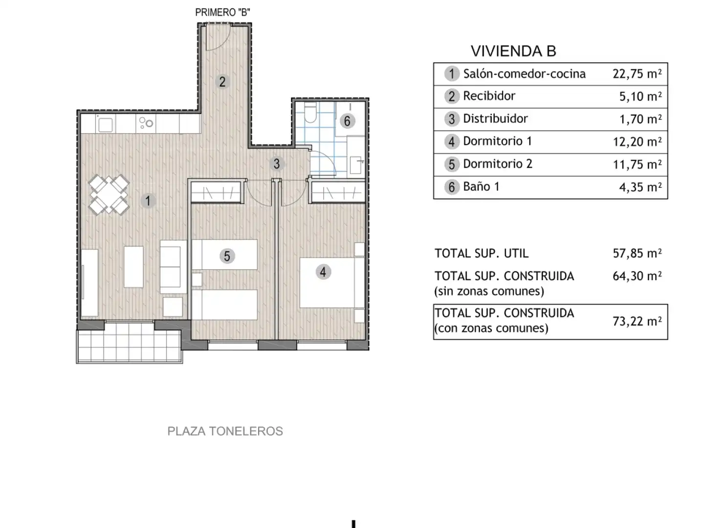 Apartamento con terraza en venta en Puerto de Mazarrón, imagen 16